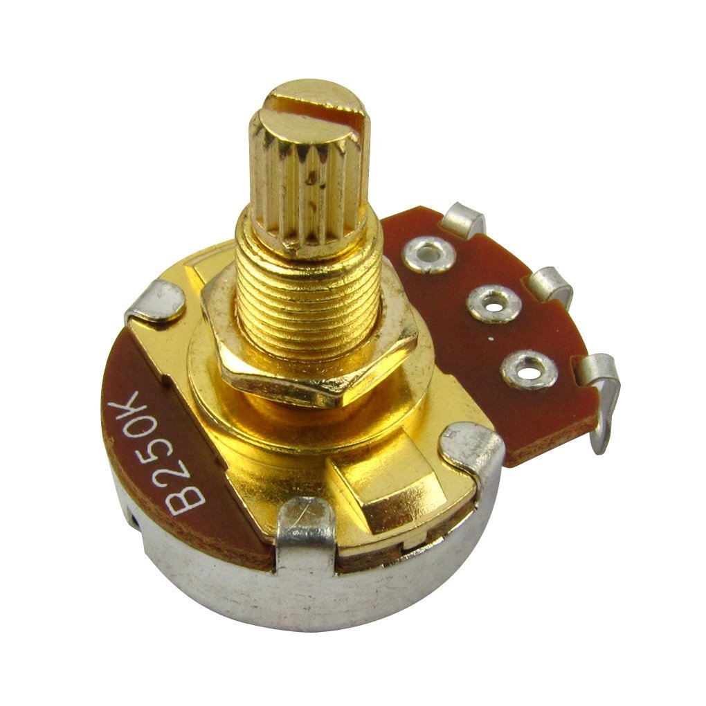 Potenciometro B-250 de 18 mm para Guitarra bass